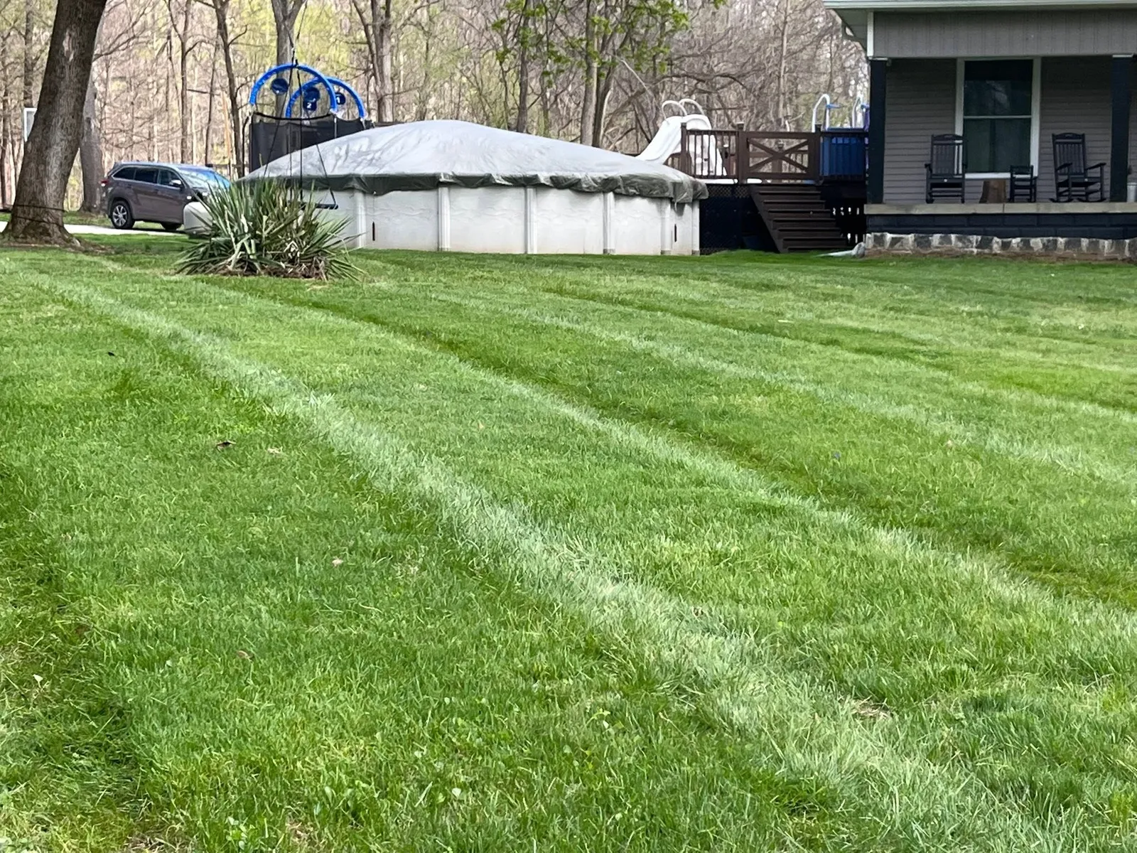 Clean lawn mowing results in West Terre Haute